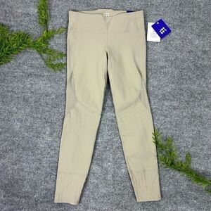 Joy Lab Mid Rise Leggings Mesh Cutouts Small Beige NWT